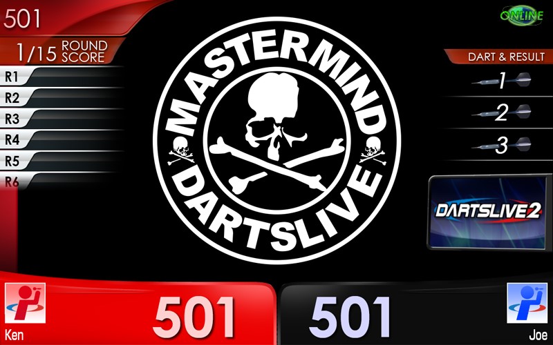 DARTSLIVE × MASTERMIND WORLDコラボロゴテーマ