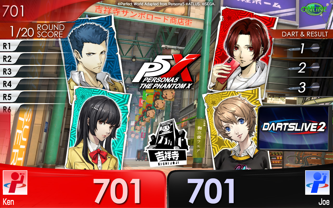 9/8～スタート！ ダーツライブ×『P5X』 コラボキャンペーン