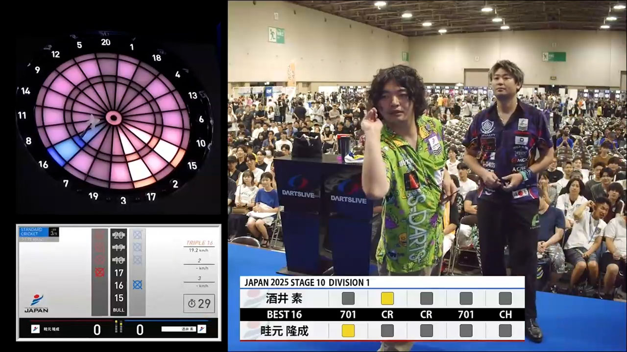 決勝トーナメント全試合公開] プロダーツJAPAN STAGE10 - ダーツライブ