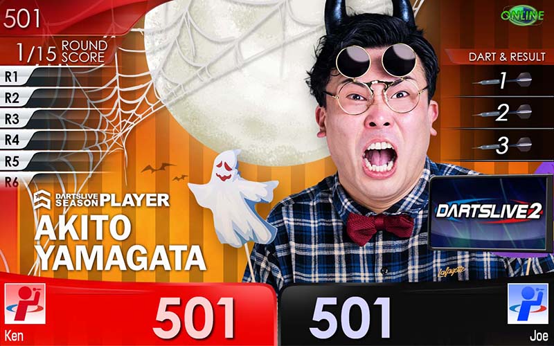 期間限定】ダーツライブプレイヤー新作テーマ『TRICK OR TREAT』本日