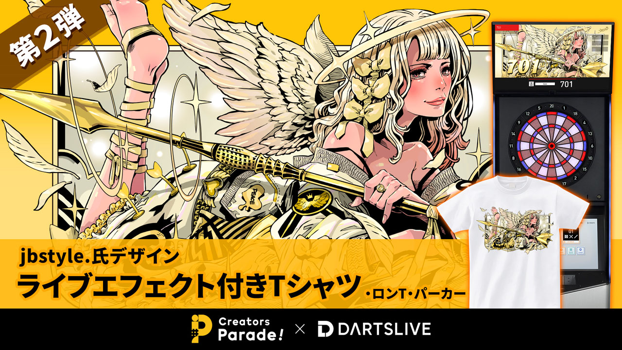 第二弾】 jbstyle.氏デザインのライブエフェクト付きTシャツ、ロンT