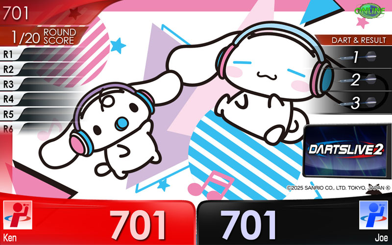 ダーツライブ×サンリオキャラクターズ 第二弾 新作デジタルコンテンツ