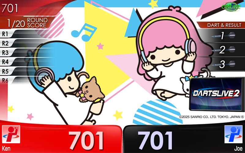 ダーツライブ×サンリオキャラクターズ 第二弾 新作デジタルコンテンツ