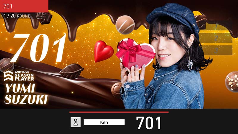 期間限定】ダーツライブプレイヤー新作ライブエフェクト『Valentine's