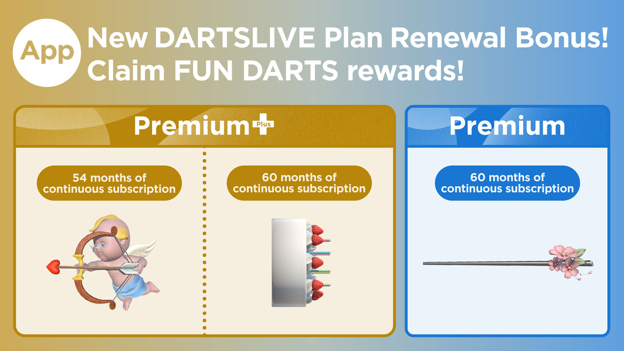 FUN DARTS added to Subscription Plan Membership Renewal Rewards